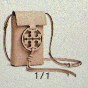 Tory Burch Miller Phone Crossbody Shell Pink